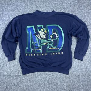 Vintage Notre Dame Fighting Irish Men's Sweatshirt TNT Made In USA 90's Size XL